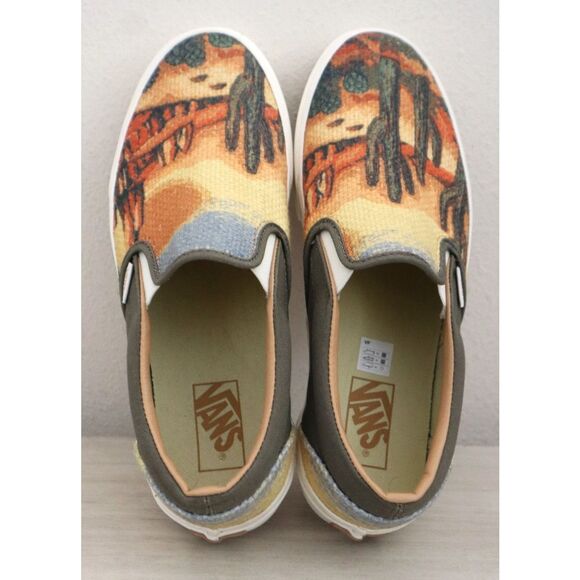 Vans 721356 Men's Sz 9.5 Women's Sz 11 Cactus Tapestry Classic Slip-On Shoes - Picture 2 of 12